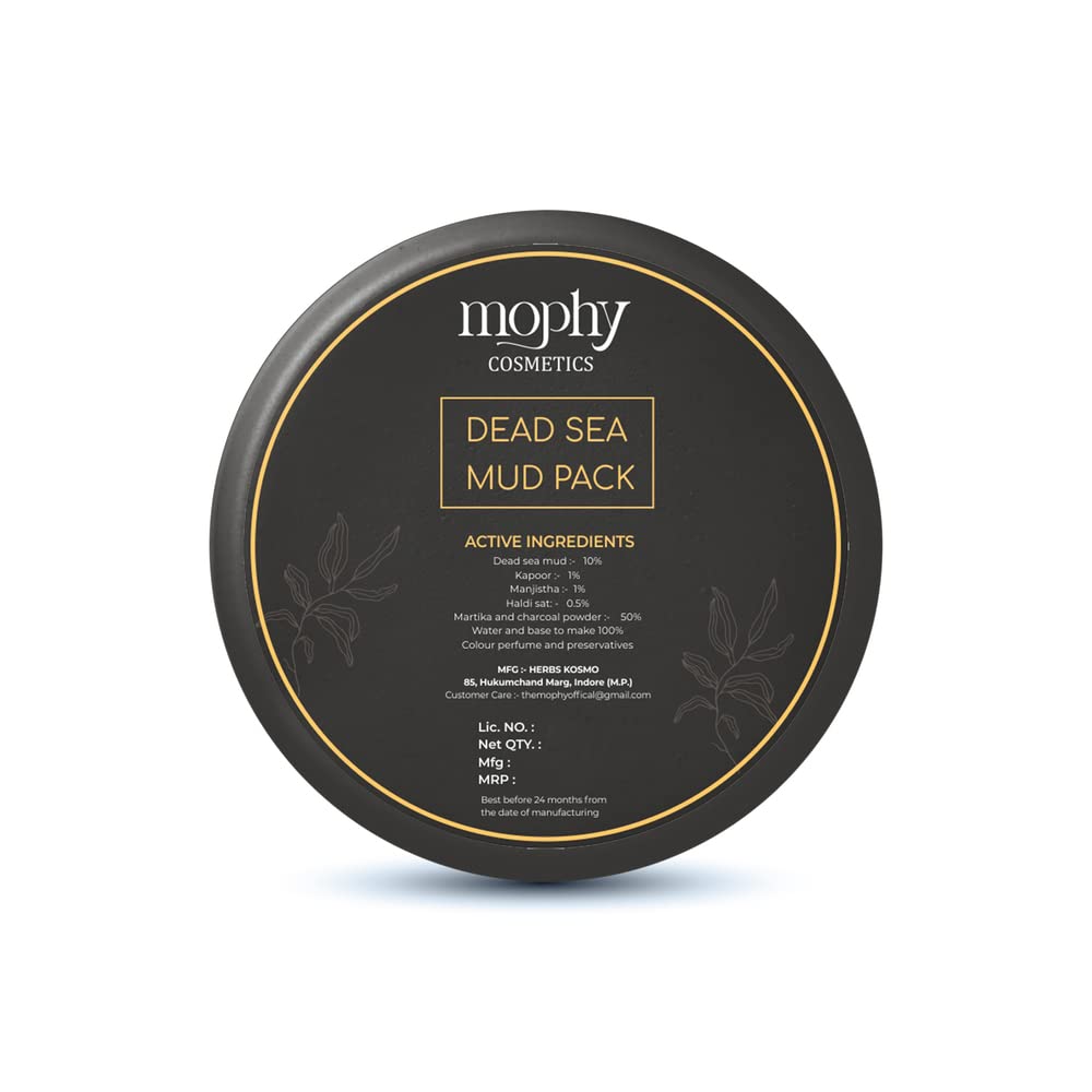Organic Dead Sea Mud Mask for Face & Body - 100ml Natural Skin Detoxifier for Men & Women - Deep Cleansing, Acne Treatment & Glow Booster - Spa Quality Skincare for Healthy, Radiant Complexion | Perfect for Home Spa Days & Post-Workout Skin Refresh