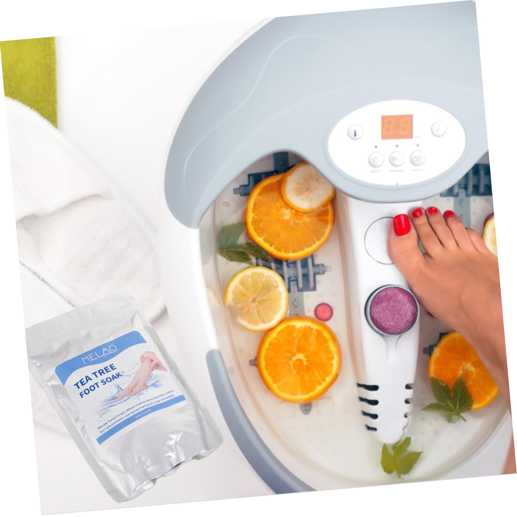 FRCOLOR Foot Bath Salt for Dead Skin Removal & Moisturizing – Exfoliating & Hydrating Foot Care – Perfect for Spa, Relaxation & At-Home Pedicures