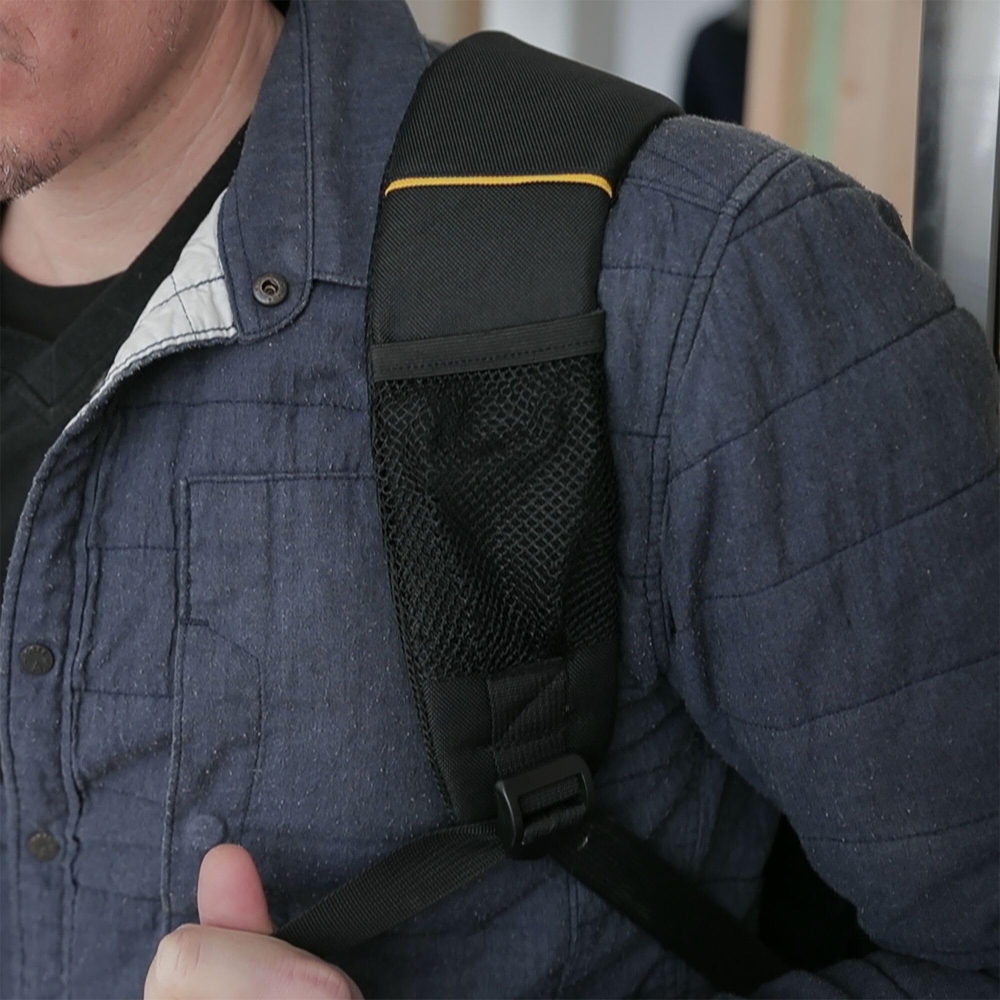 Stanley Heavy Duty Tool Backpack - Large Black Work Backpack for Construction, Tools & Equipment - Durable Storage for Job Sites, Camping & Outdoor Adventures