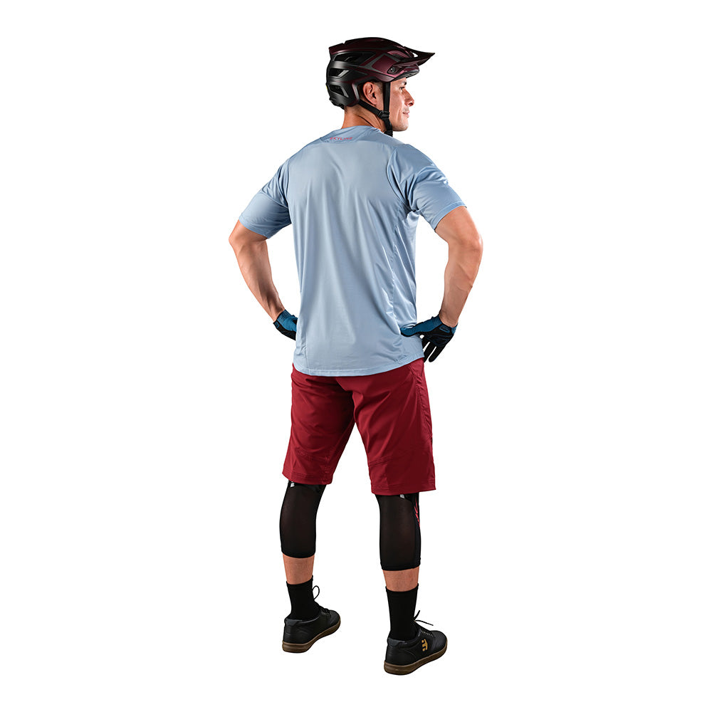 Skyline Women's Shorts with Liner - Solid Wine Color - Comfortable & Stylish for Yoga, Running, and Casual Wear
