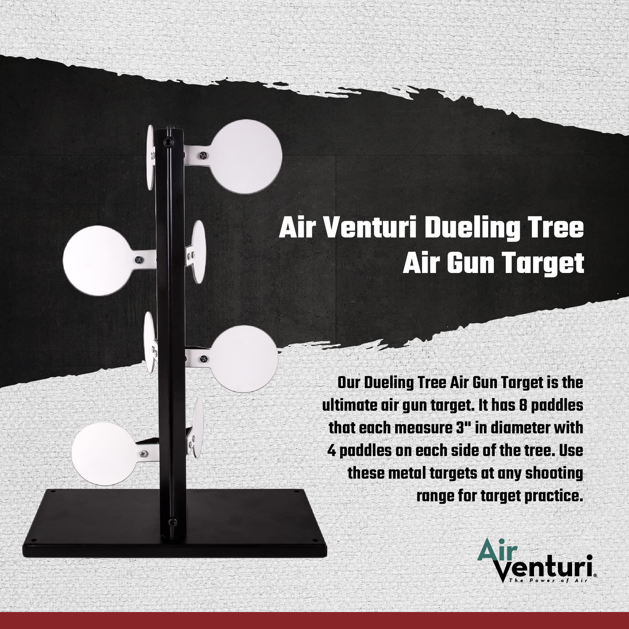 Air Venturi Airgun Target - High-Quality Shooting Practice Target for Air Rifles & Pellet Guns | Perfect for Backyard Training, Hunting Prep & Competitive Shooting
