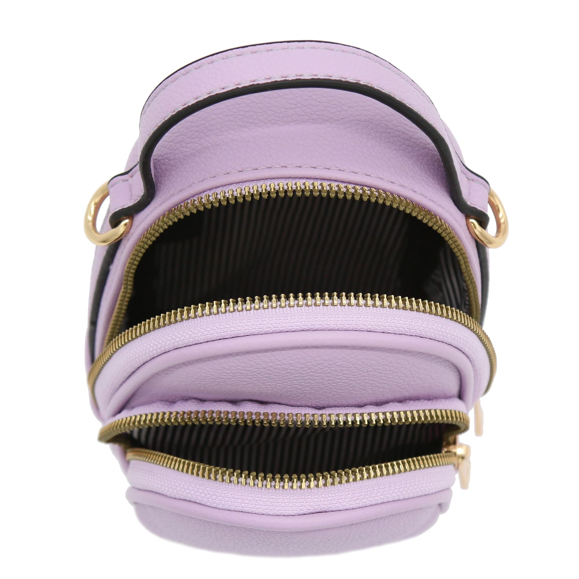 Stylish Two Compartment Mini Oval PU Leather Crossbody Bag for Women - Perfect for Travel, Shopping & Everyday Use