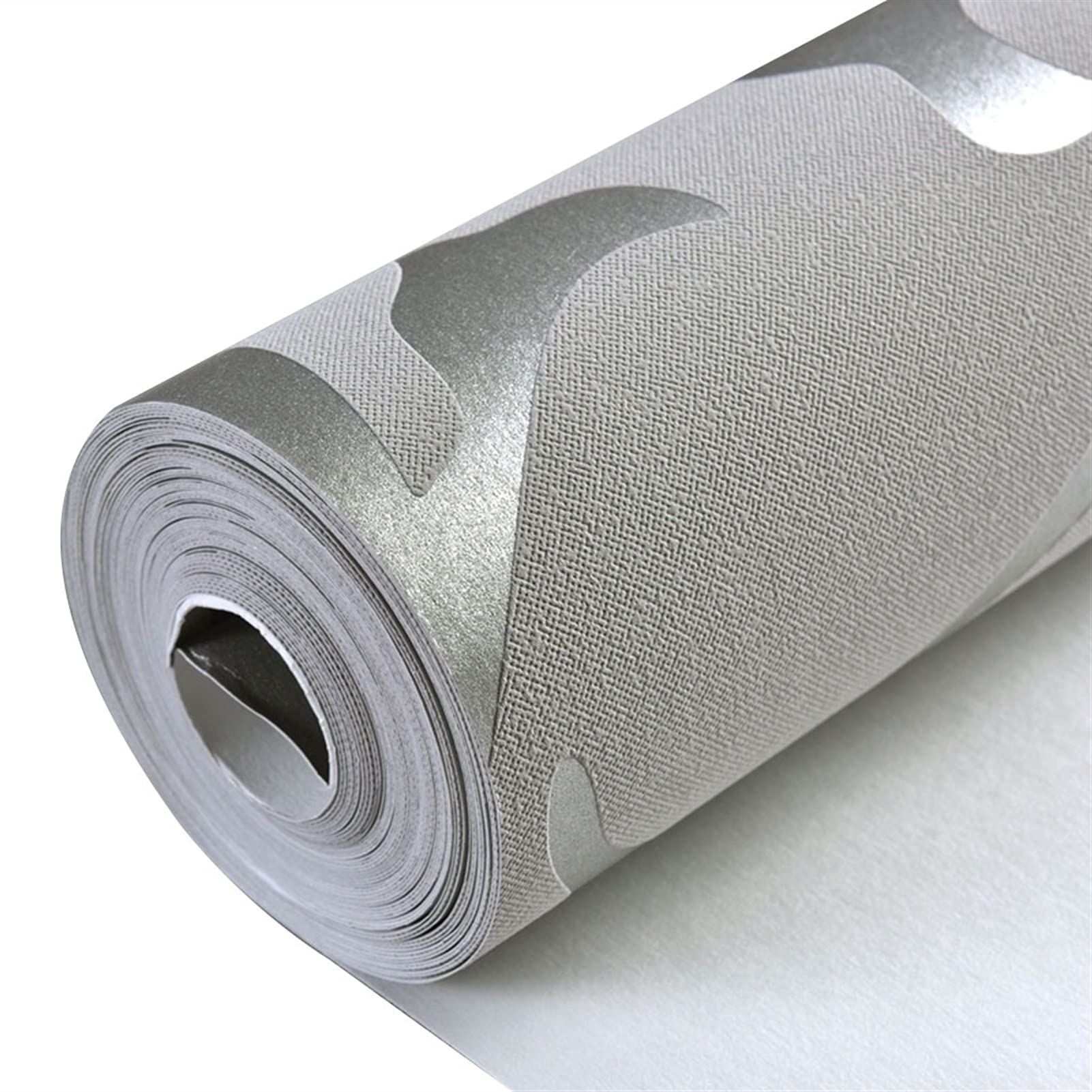 3D Stereo Design Non-Woven Wallpaper for Living Room & TV Background - Gray Home Decor Wall Paper | Perfect for Modern Home Interior, Bedroom Accent Wall, and Office Decoration