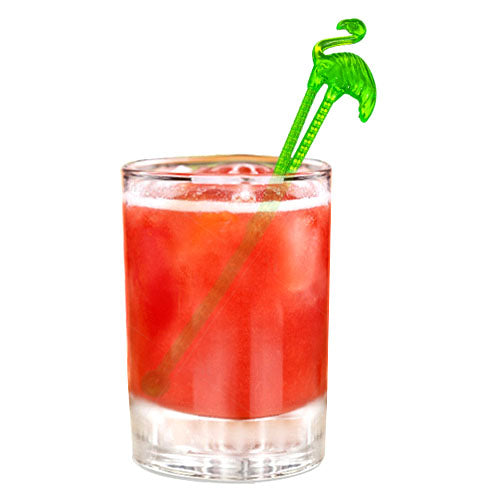 BarConic® Premium Flamingo Drink Swizzle Sticks - 12