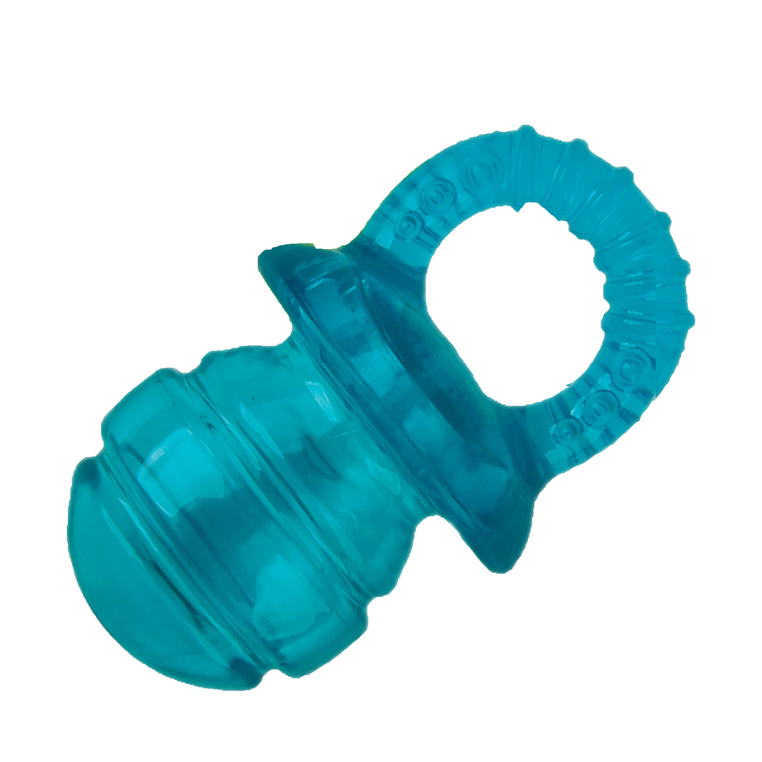 Durable Dog Chewing Toys for Small & Medium Dogs - 5 Inch Squeaky Puppy Pacifier Teething Toy (Blue) - Perfect for Puppy Teething Relief & Playtime Fun