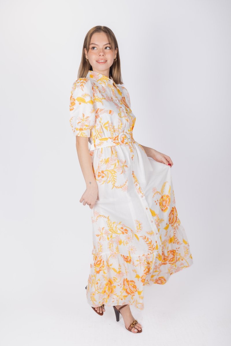 Brittany Orange Dress for Women - Elegant & Comfortable Summer Dress for Casual Outings, Beach Vacations, and Date Nights