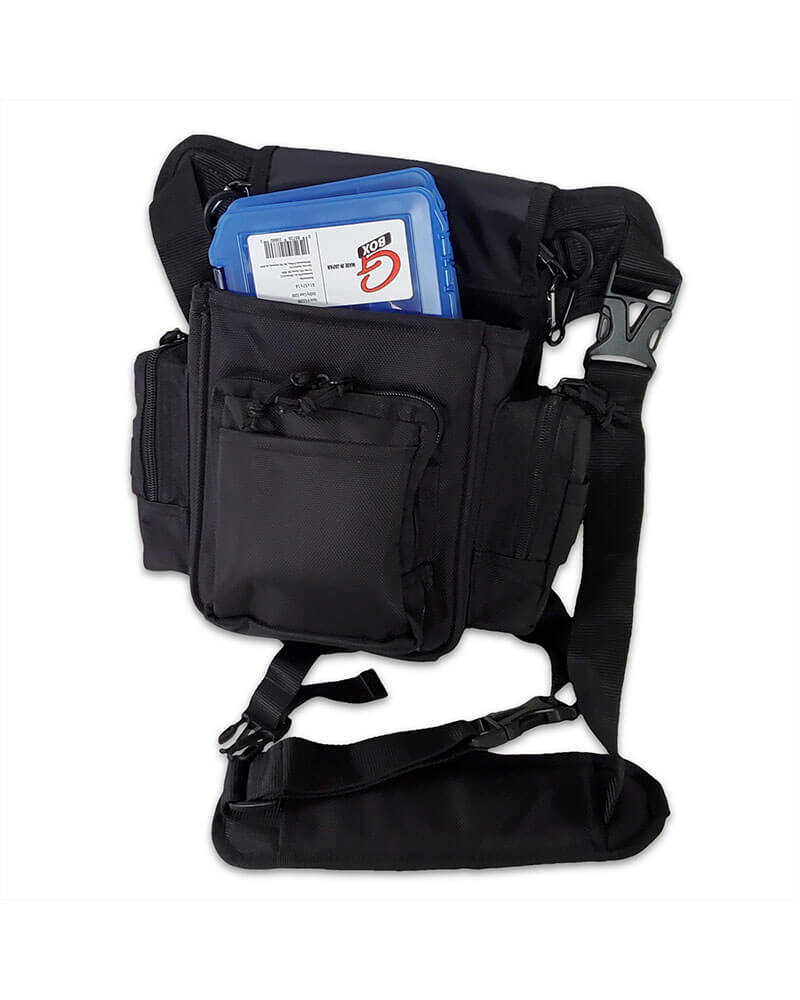 Gamakatsu Fishing Tackle Shoulder Bag - Waterproof & Durable Storage for Hooks, Lures & Gear - Perfect for Freshwater & Saltwater Fishing Trips