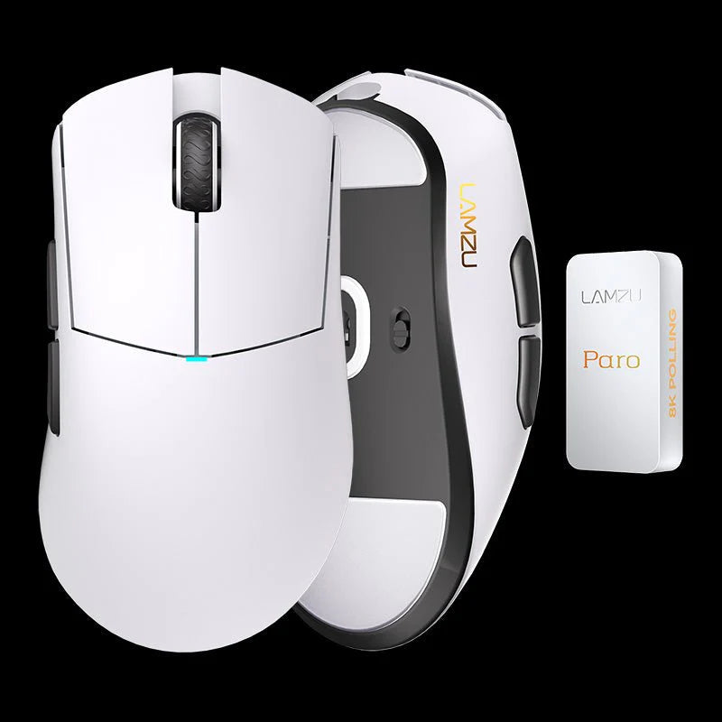 Lamzu PARO Aurora 8K Wireless Gaming Mouse - Ultra Lightweight Ergonomic Design, 8K Polling Rate, RGB Lighting - Perfect for FPS, MOBA, and Esports Gaming