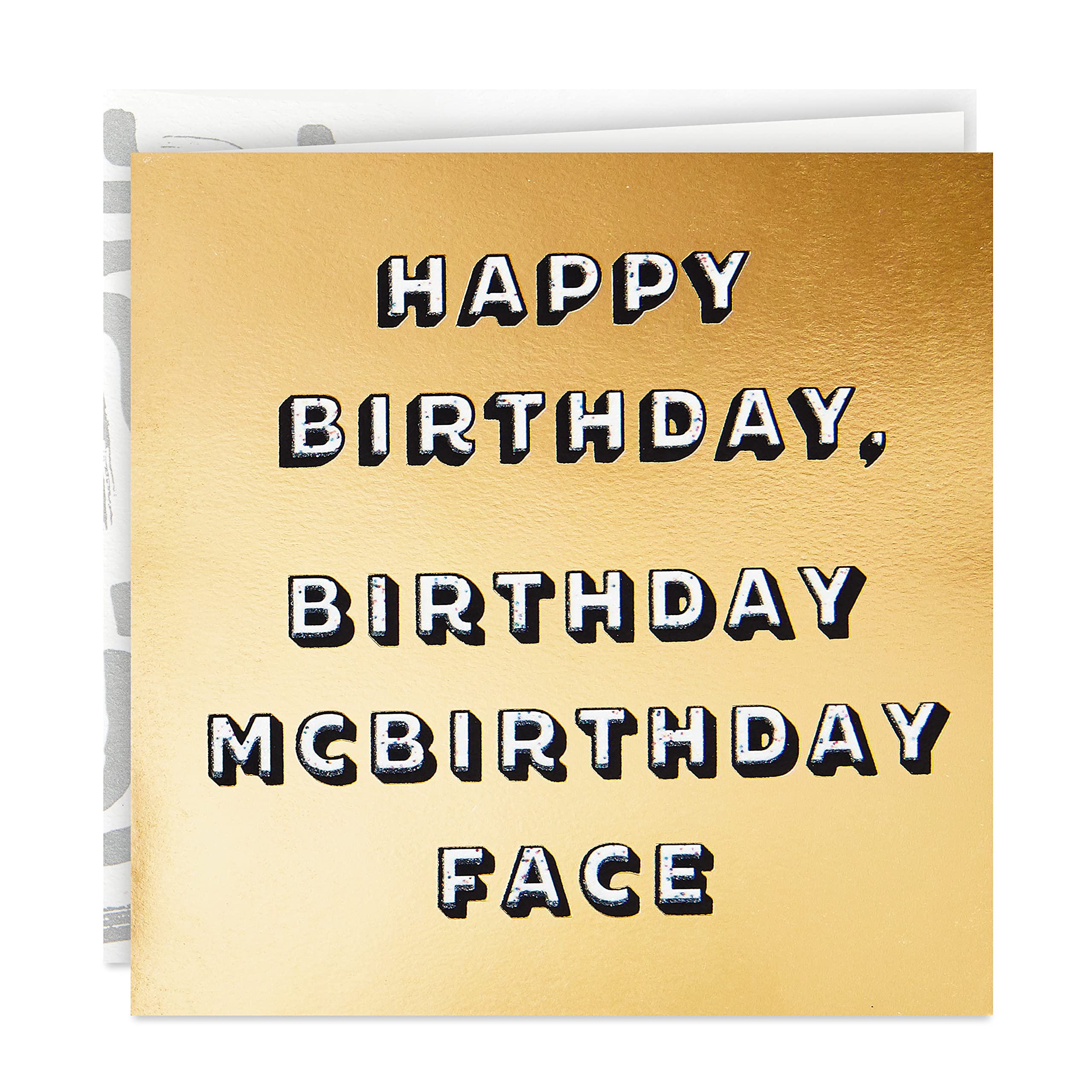 Hallmark Good Mail Funny Birthday Card - Birthday McBirthday Face | Humorous Greeting Card for Friends & Family | Perfect for Birthdays, Parties & Special Occasions