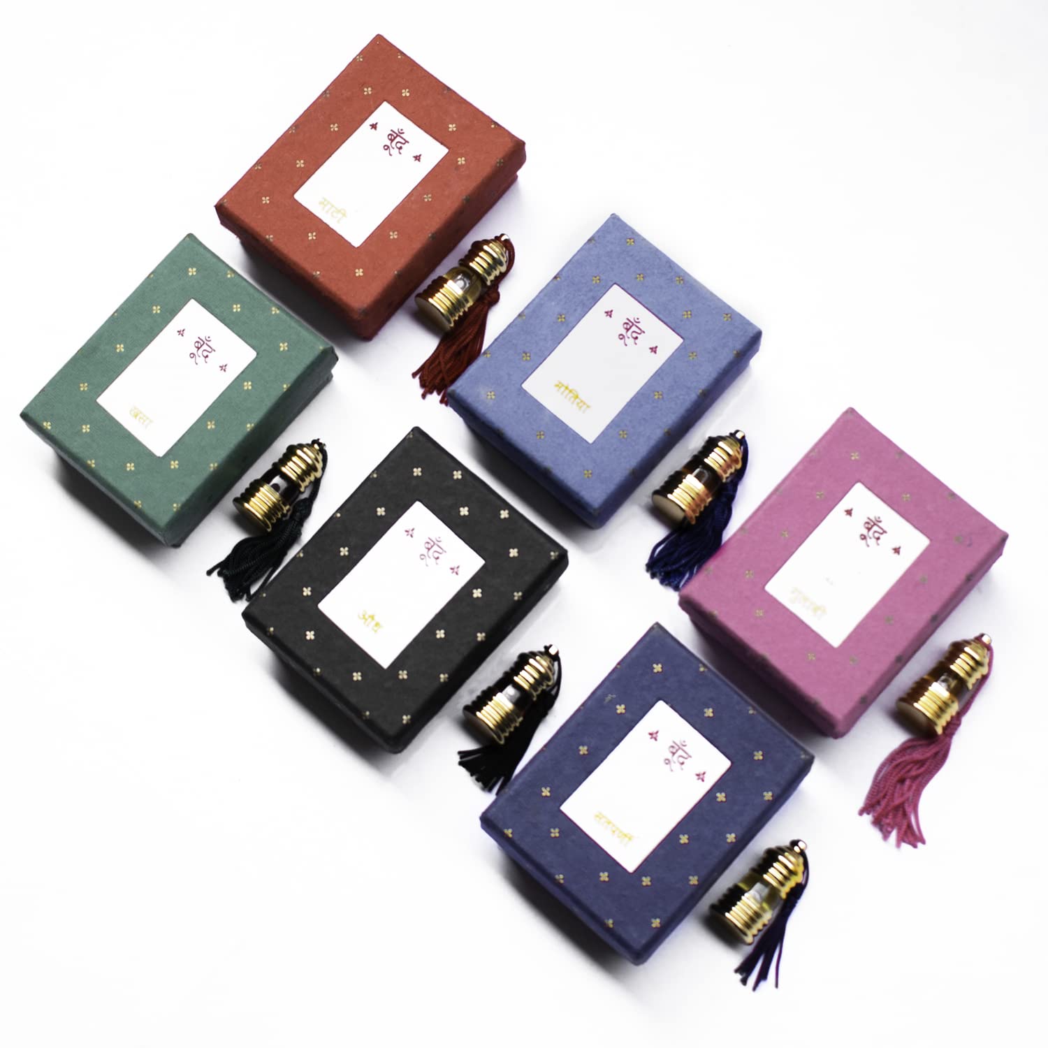 6-Piece Fragrance Gift Set - Maati (Petrichor) Scent Collection | Perfect for Home, Office & Aromatherapy | Luxury Unisex Perfume Gift for Her & Him