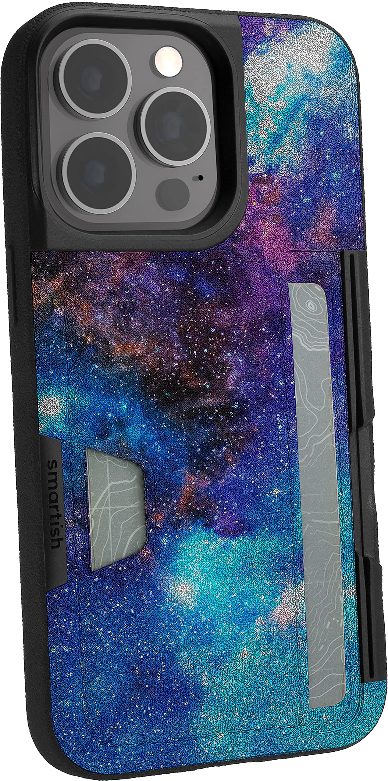 Smartish iPhone 13 Pro Wallet Case - Slim Protective Credit Card Holder with Kickstand | Wallet Slayer Vol. 2 | Perfect for Travel, Work & Everyday Use