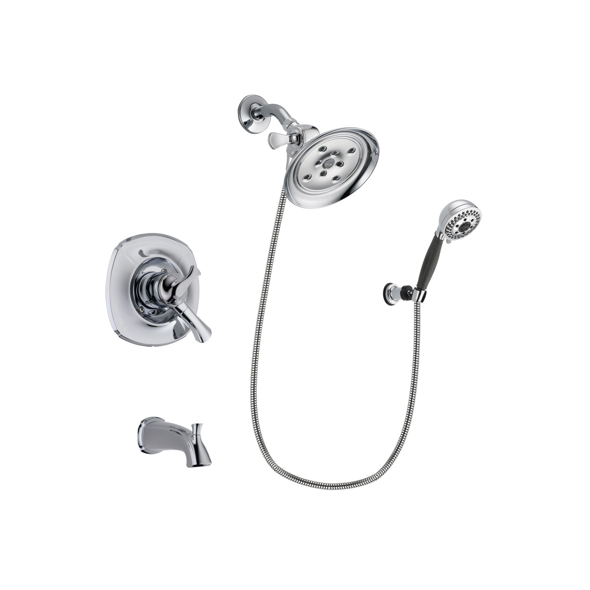 Delta Addison Chrome 3-Handle Tub and Shower Faucet System with Hand Shower DSP1201V - Perfect for Bathroom Renovation & Spa-Like Shower Experience