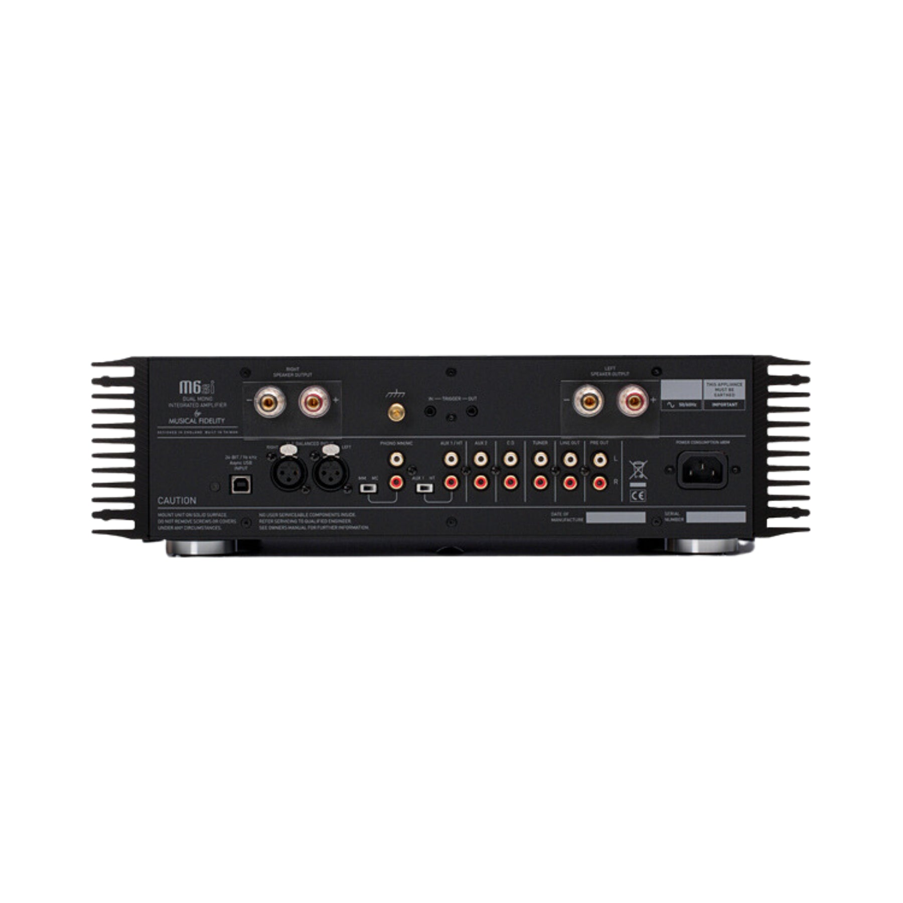 Musical Fidelity M6si Integrated Stereo Amplifier - High-End Audio System for Home Theater & Music Listening (Black) | Open Box Special | Perfect for Audiophiles & Hi-Fi Enthusiasts