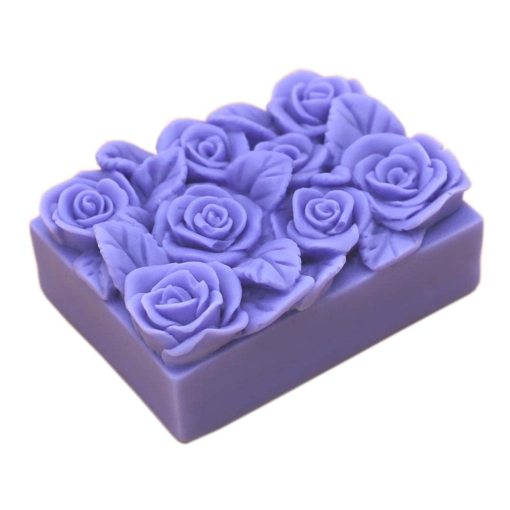Premium Silicone Soap Molds Kit - 6-Piece Rose Flower Soap Making Supplies for DIY Handmade Soaps, Candles & Resin Crafts - Perfect for Home Spa, Gifts & Bathroom Decor (Model 14204)