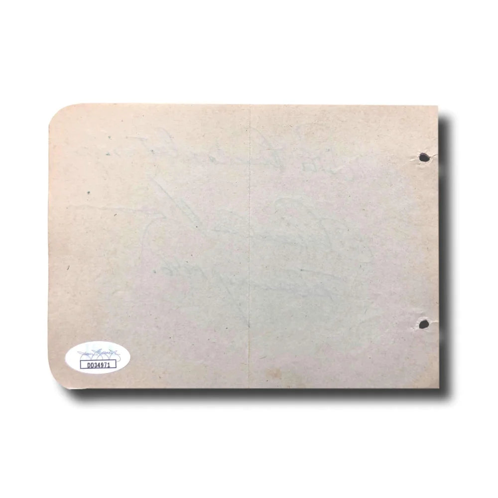 Charles Korvin Hand Signed Album Page Cut with JSA COA - Authentic Autograph of Actor from Heart of Spain - Perfect for Collectors, Memorabilia Displays & Film History Enthusiasts