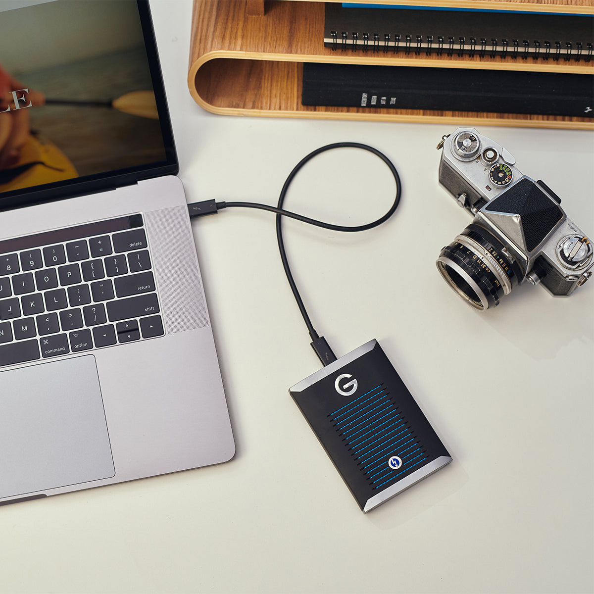 G Technology 1TB G-Drive Mobile Pro Thunderbolt 3 External SSD - Portable Storage for Mac & PC, High-Speed Data Transfer for Photographers & Video Editors
