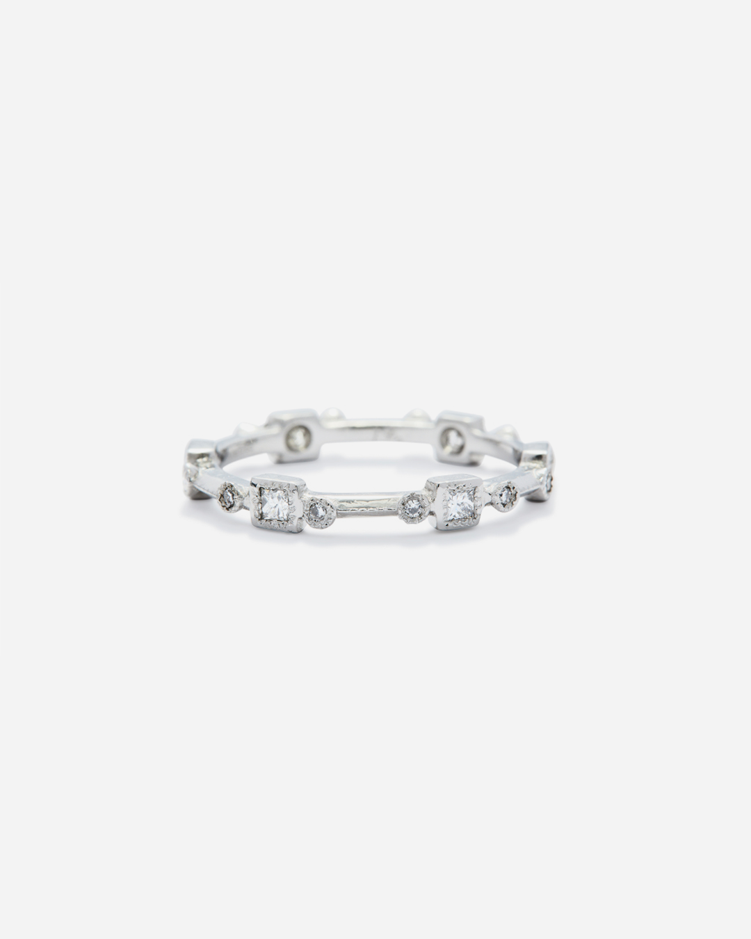 Melee 32 White Diamond Ring - Elegant 14K Gold Wedding Band for Women, Perfect for Engagement & Anniversary Gifts