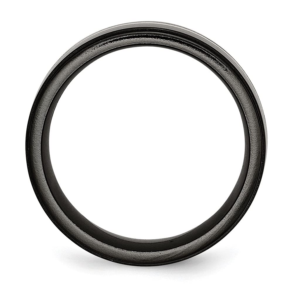 Diamond2Deal Titanium Black & 925 Sterling Silver Inlay 10mm Wedding Band Ring for Men - Durable Comfort Fit Wedding Ring for Groom, Engagement, Anniversary Gift (Perfect for Outdoor Activities & Daily Wear)
