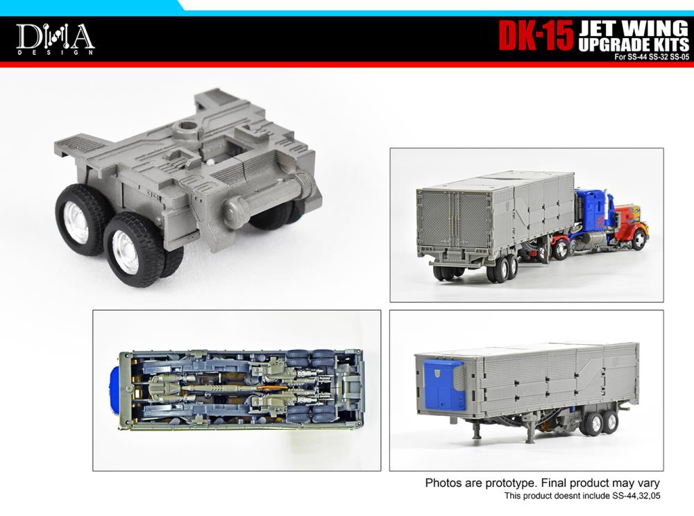 DNA Design DK 15 Jet Wing Upgrade Kit Deluxe Edition for Transformers Studio Series Optimus Prime - Enhance Your Collectible Figure Display & Battle Scenes