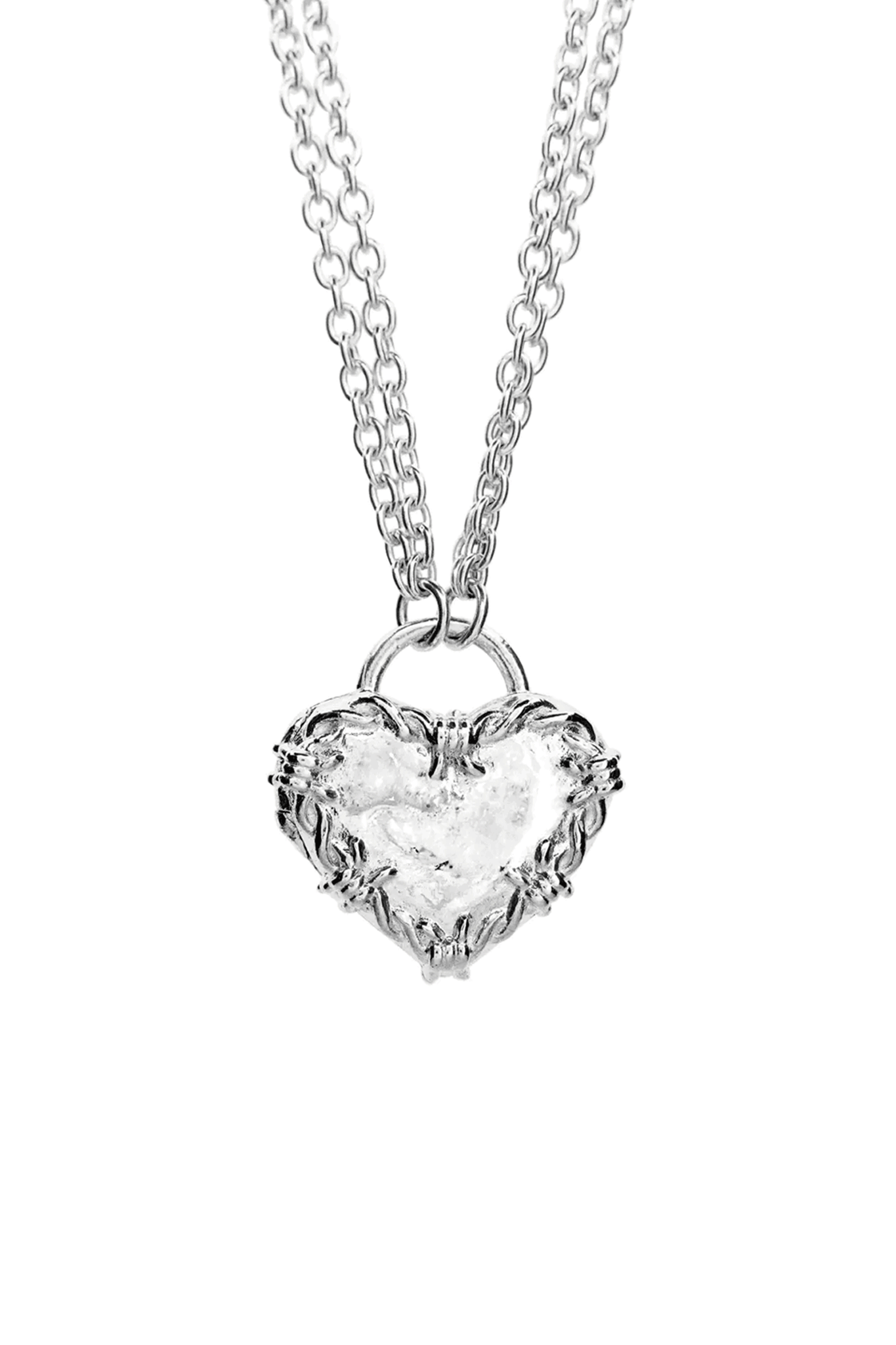 Barbwire Heart Locket Necklace - Gothic Punk Jewelry for Women - Perfect for Valentine's Day, Anniversary Gifts & Alternative Fashion Accessories