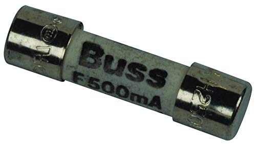 BK/GDA-500MA Fast Acting Fuse Cartridge 500mA 250V 5x20mm GDA Series (Pack of 20) - Perfect for Electronics, Appliances & Circuit Protection