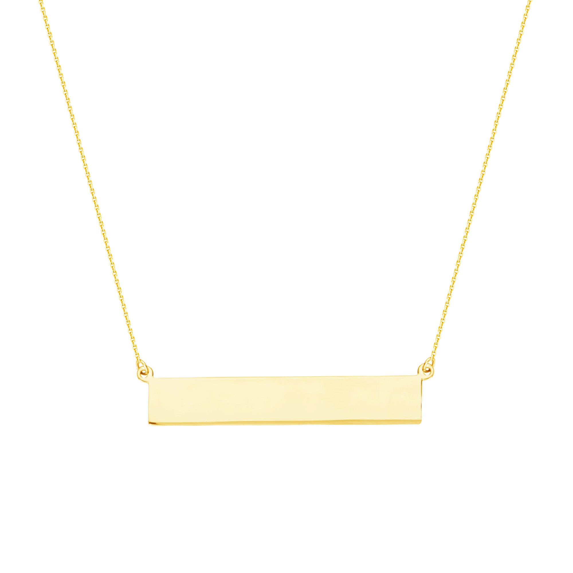 14K Gold Bar Necklace for Women - Dainty Minimalist Layering Pendant - Elegant Everyday Jewelry Gift for Her - Perfect for Work, Date Night & Special Occasions