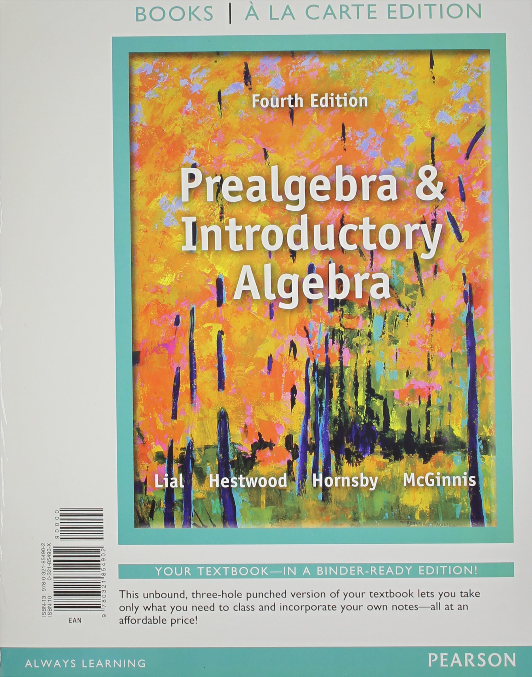Prealgebra and Introductory Algebra Textbook (Books a la Carte Edition) - Perfect for Self-Study, Homeschooling & College Math Courses