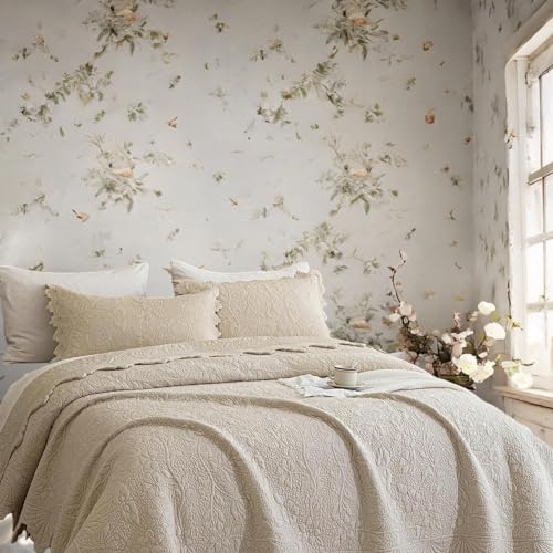 Beige Scalloped