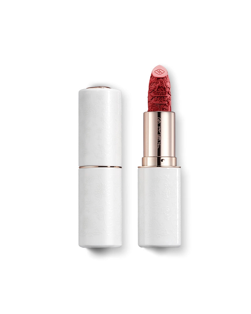 Blooming Rouge Porcelain Lipstick - Long Lasting Matte Lipstick with Hydrating Formula, Vegan & Cruelty-Free - Perfect for Everyday Wear, Date Night & Special Occasions