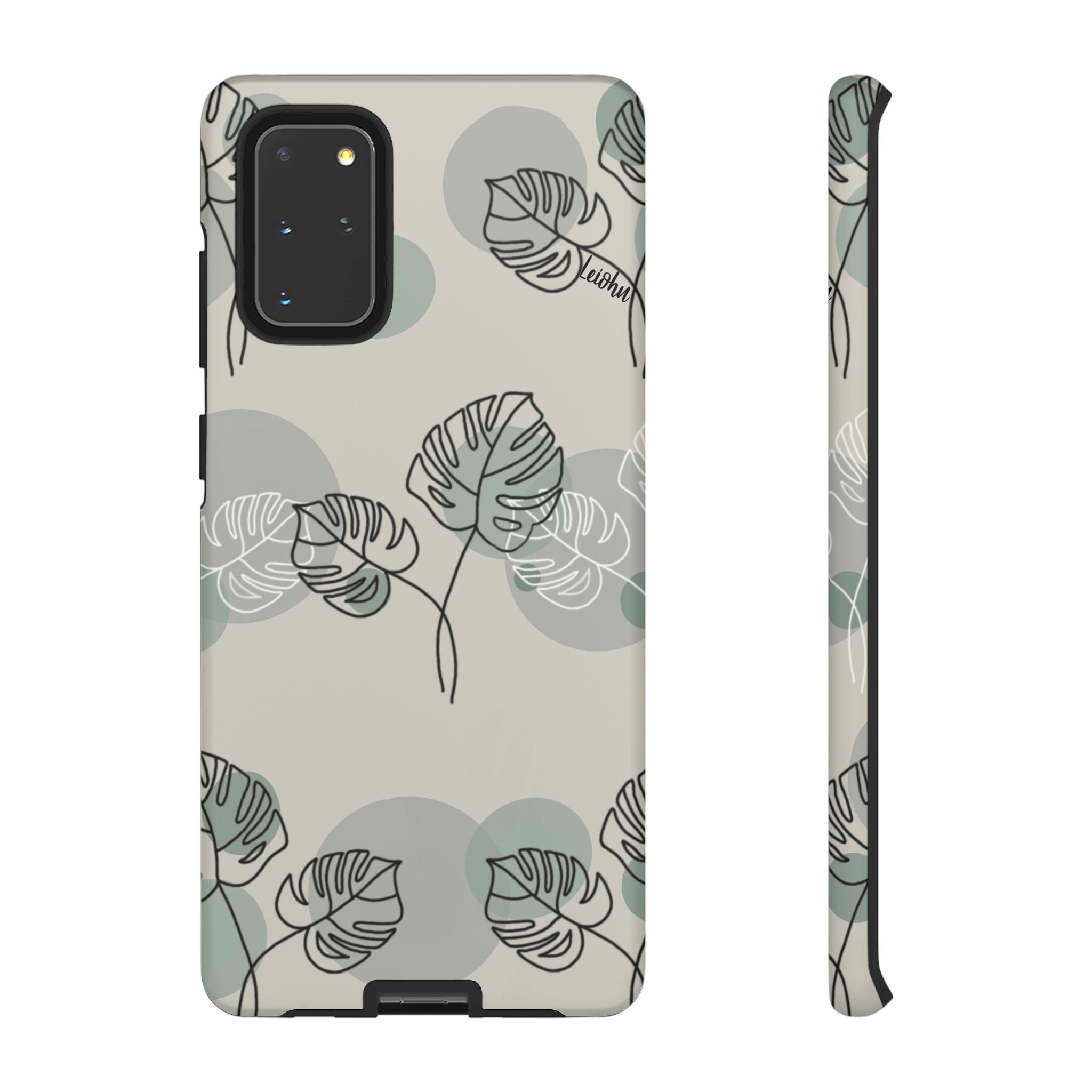 Vintage Monstera Leaf Samsung Galaxy Phone Case - Stylish Protective Cover for Samsung Galaxy S21/S20/Note 20 - Perfect for Nature Lovers & Boho Aesthetic