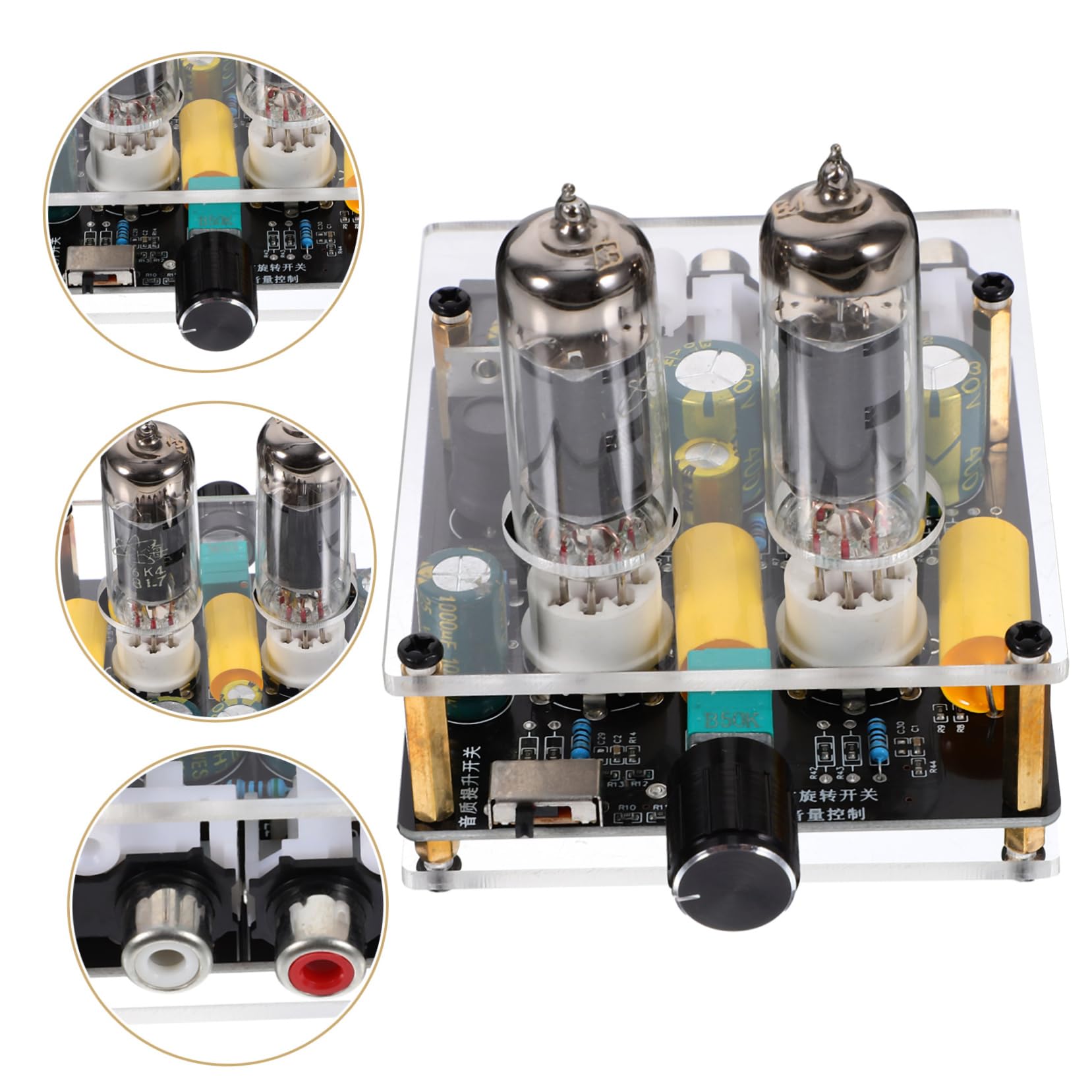 ARTIBETTER Vacuum Tube Preamp Stereo Phono Preamplifier Board for Turntable & Record Player - High-Fidelity Audio Enhancement for Vinyl Lovers & Home Theater Systems