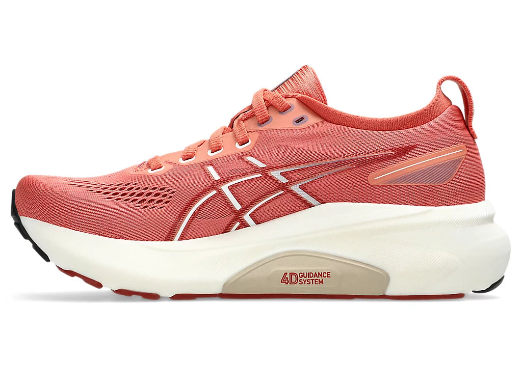 ASICS Women's GEL-KAYANO 31 Running Shoes - Desert Red/White - Stability & Cushion for Road Running, Jogging, Gym Workouts