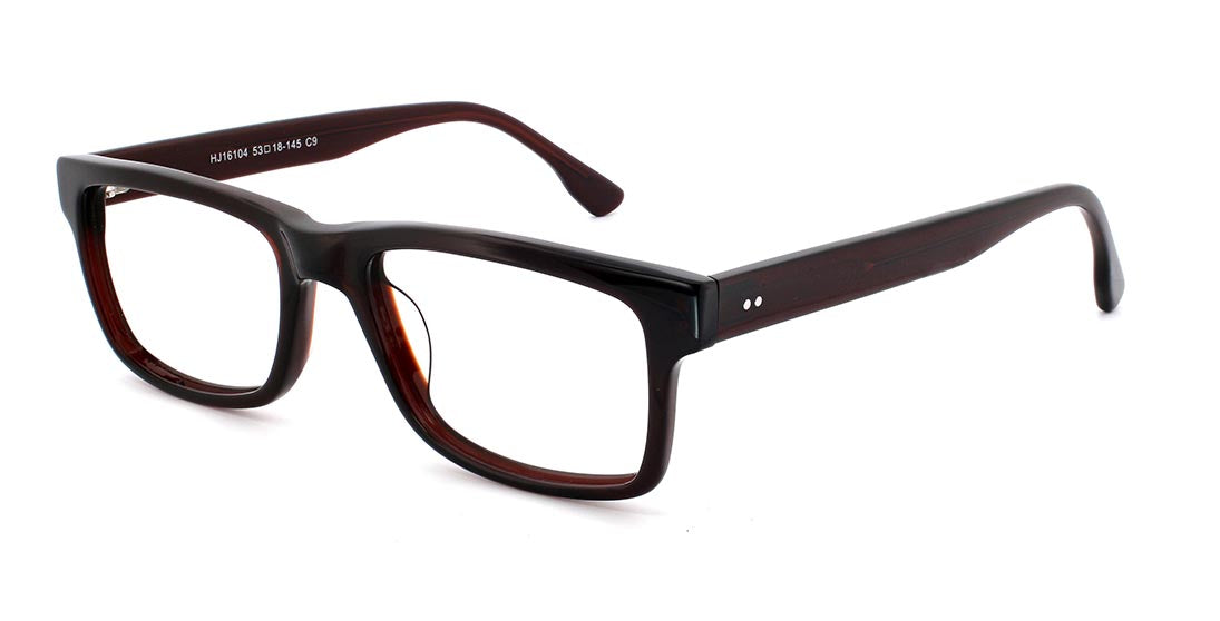 HJ16104 Dark Brown Reading Glasses - Lightweight & Stylish for Men & Women - Perfect for Reading, Working, and Computer Use