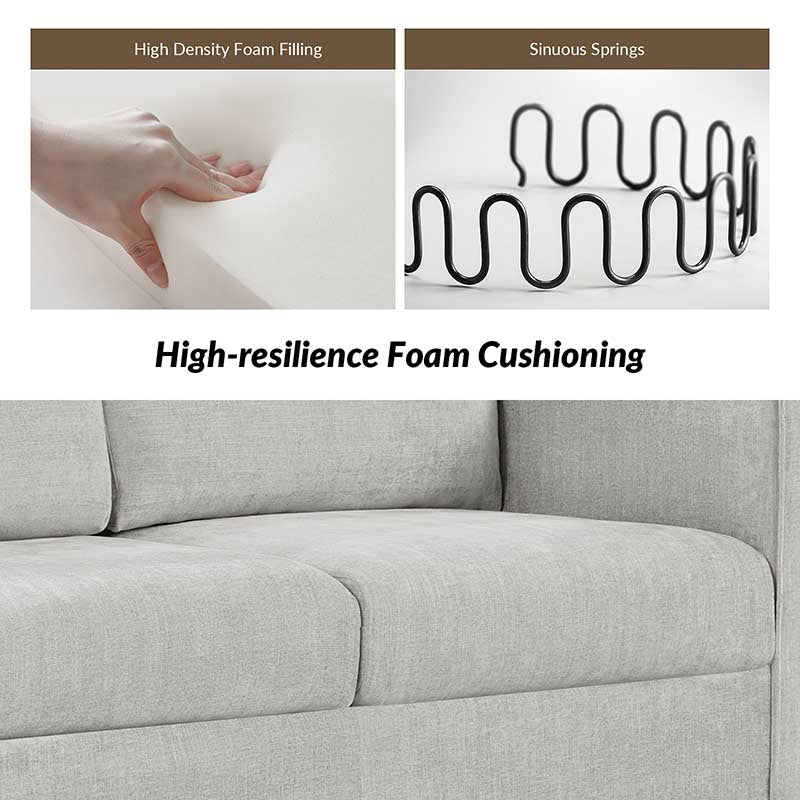 Dilcia 3-Piece Slipcovered Sofa Set - Modern Living Room Furniture with Removable Covers for Easy Cleaning | Perfect for Small Spaces, Apartments & Cozy Home Decor