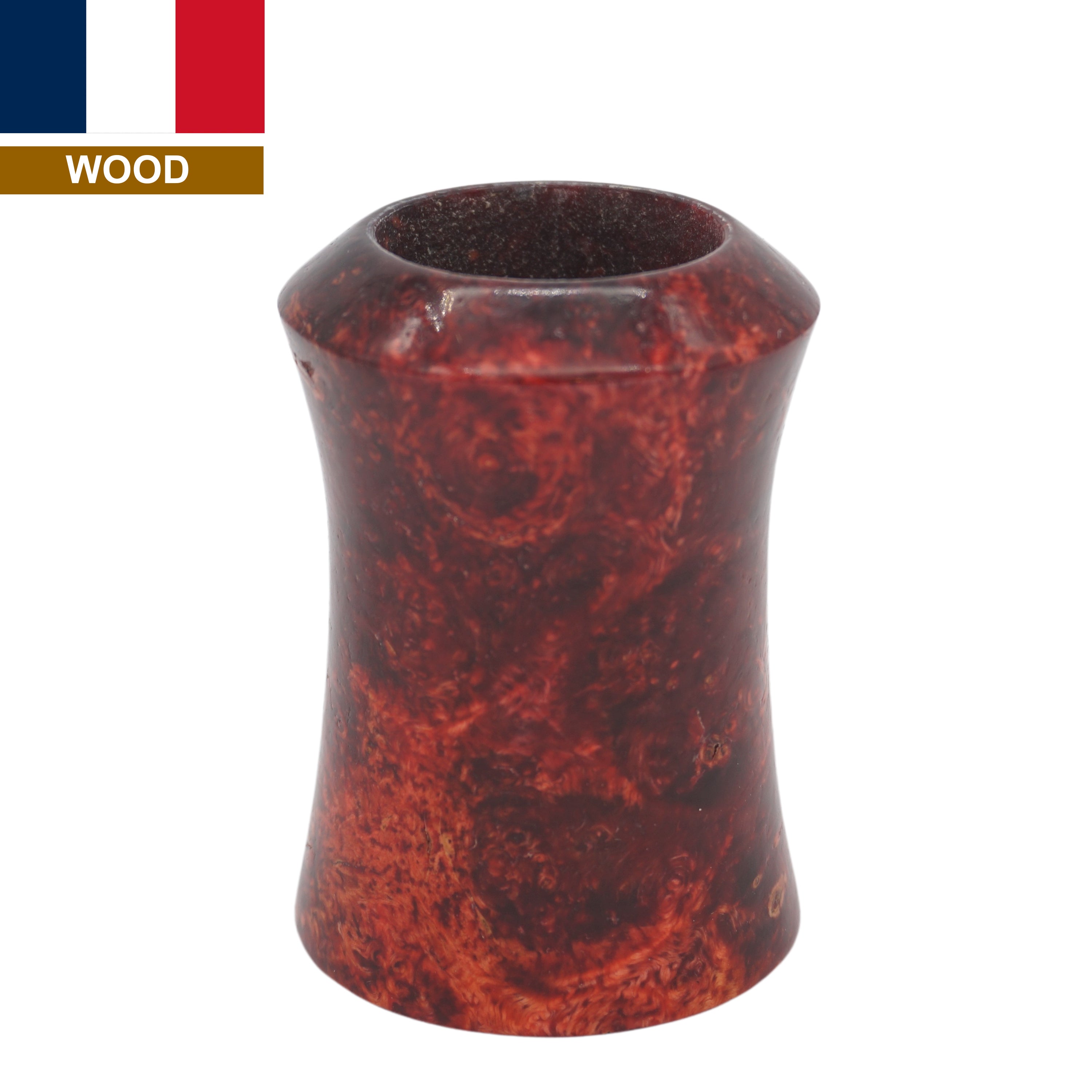 Premium Stabilized Maple Burl Wood Shaving Brush Handle - Fits 24mm & 26mm Knots - Handcrafted for Wet Shaving & Grooming Gifts
