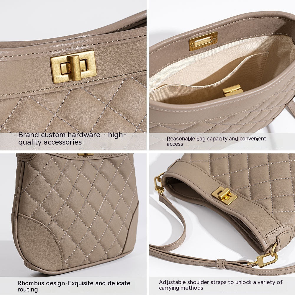Genuine Leather Shoulder Bag for Women - Stylish Crossbody Purse with Adjustable Strap - Perfect for Work, Travel & Everyday Use