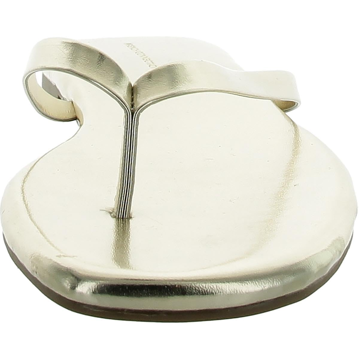 French Connection Women's Morgan Vegan Leather Slip-On Thong Sandals | Comfortable & Stylish Vegan Shoes for Summer | Perfect for Beach, Pool, and Casual Outings
