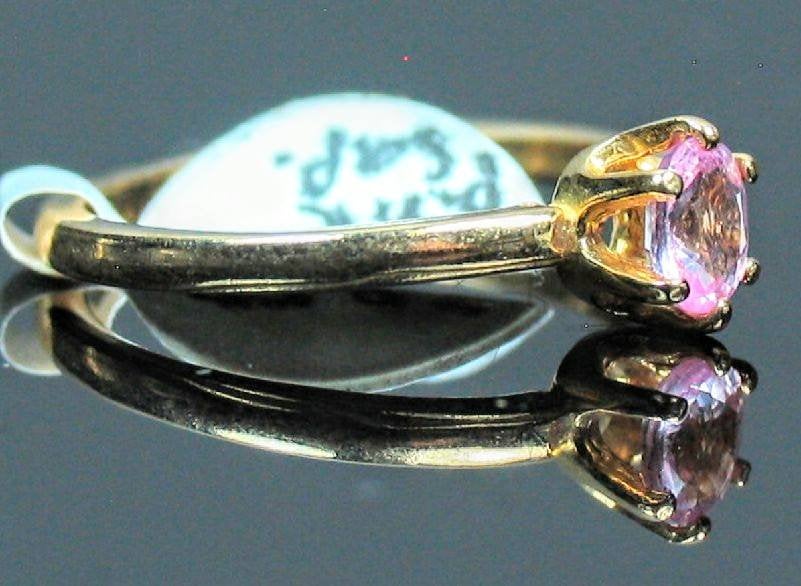 14K Solid Gold Pink Sapphire Solitaire Ring - 5x3mm or 7x5mm Oval Natural Gemstone, VS Clarity, Size 5-8 | Elegant Fine Jewelry for Engagement, Anniversary & Special Occasions