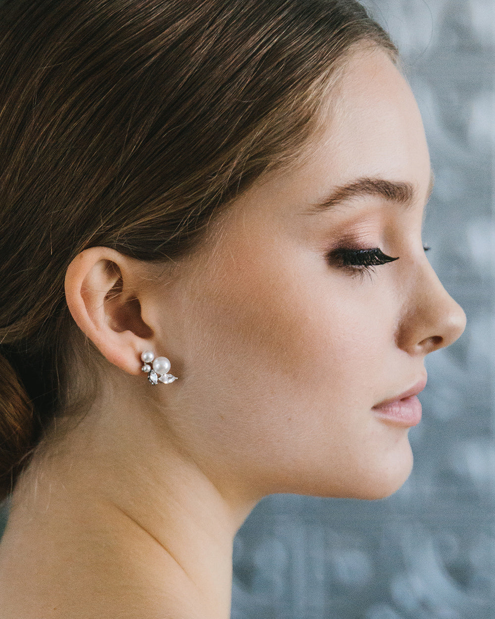 Liza Pearl Stud Earrings for Women - 14K Gold Plated Genuine Pearl Earrings - Classic Round Stud Earrings for Daily Wear, Gift Giving & Special Occasions