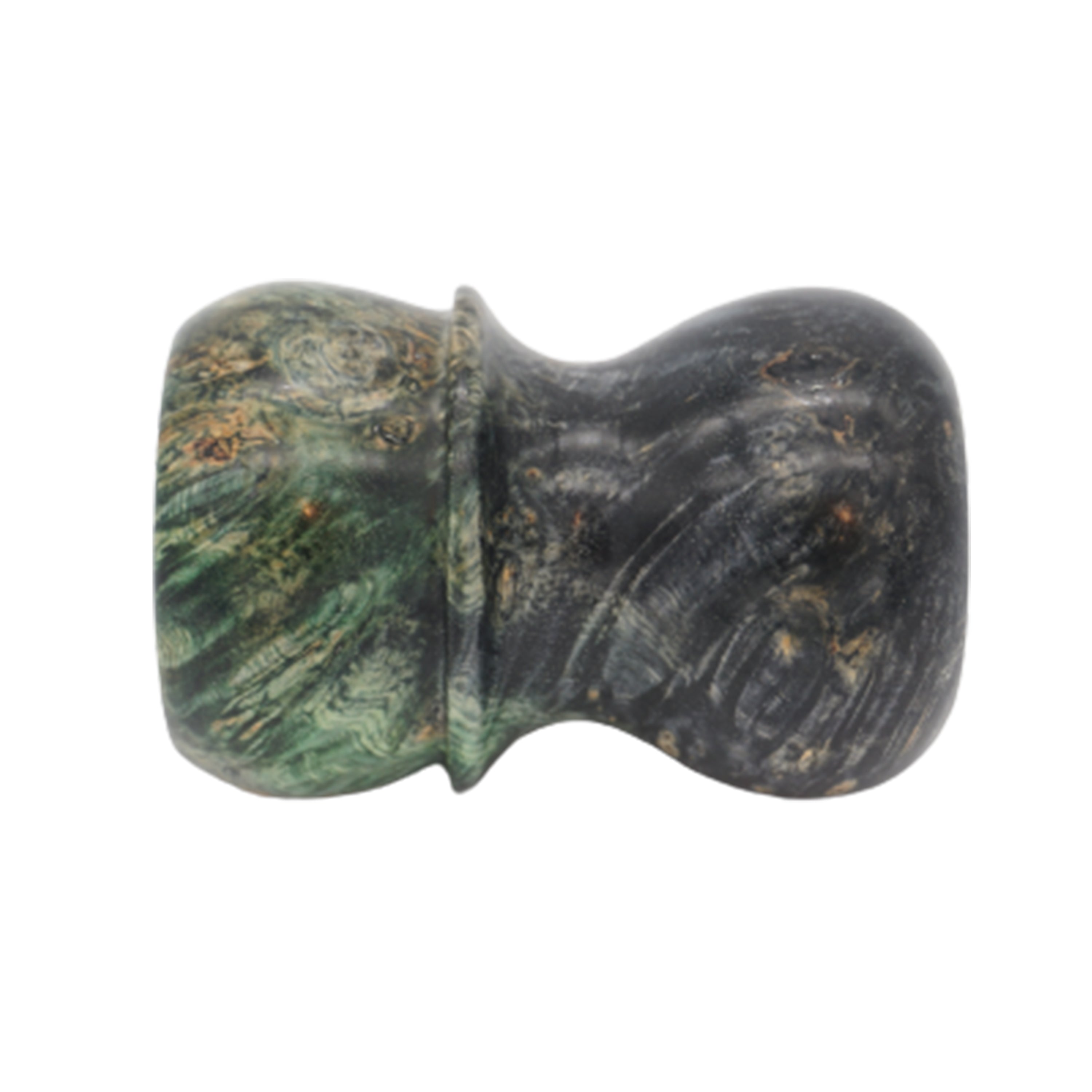 Premium Maple Burl Stabilized Wood Handcrafted Shaving Brush Handle for Wet Shaving - Fits 24mm & 26mm Knots - Perfect for Barber Shops, Grooming Kits & Luxury Shaving Gifts