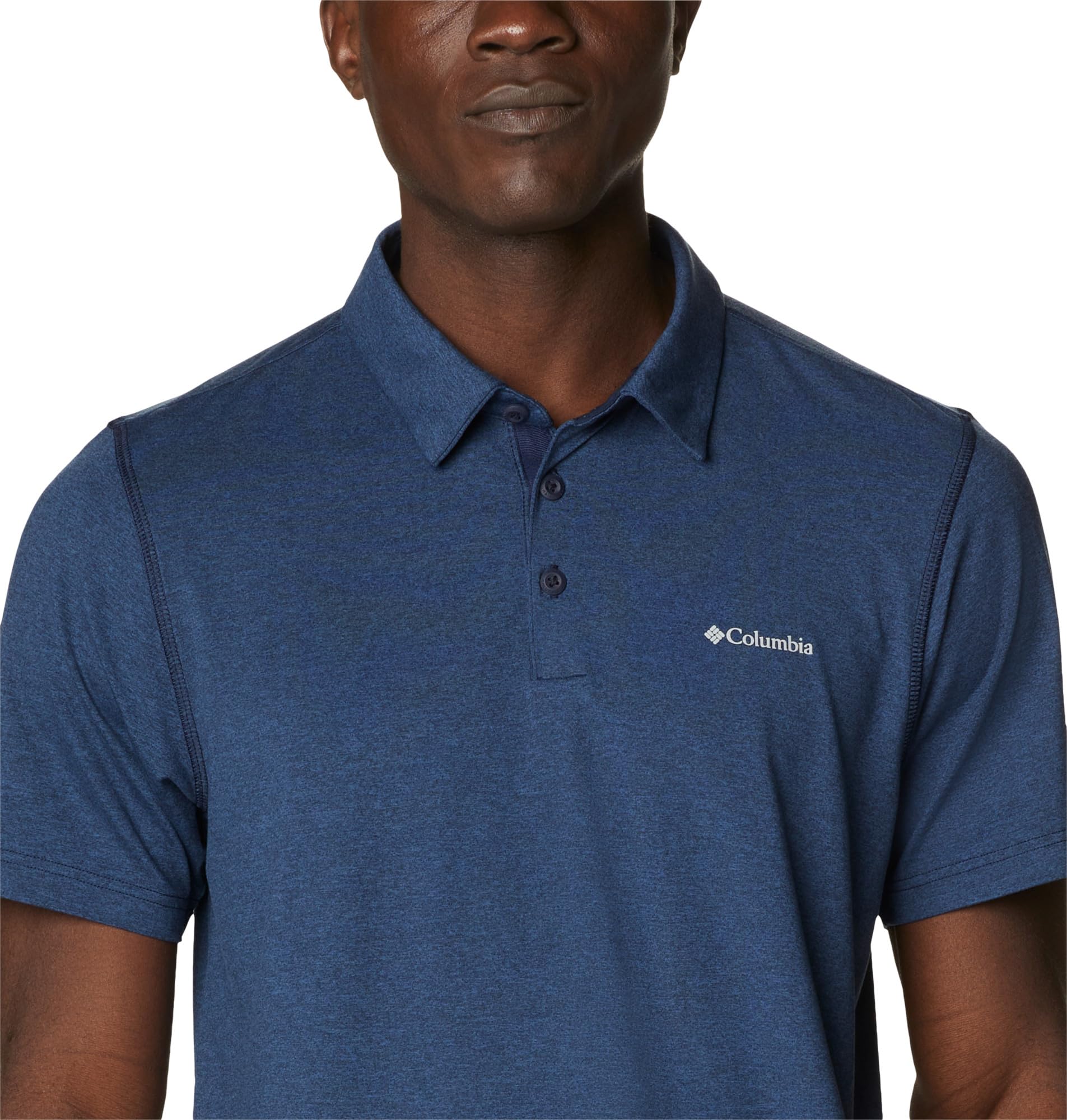 Columbia Men's Tech Trail Polo Shirt - Moisture-Wicking, UV Protection & Breathable Performance Shirt for Hiking, Camping & Outdoor Adventures