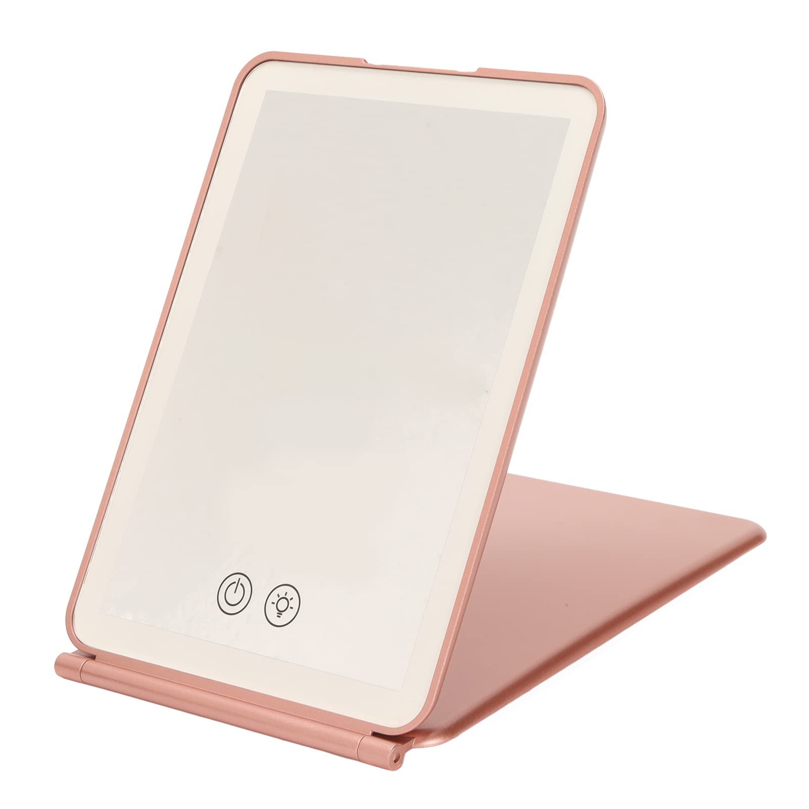 Professional LED Makeup Mirror with 3 Color Lights - Stepless Dimming, Touch Control & USB Rechargeable (Rose Gold) | Perfect for Home Vanity, Travel & Professional Makeup Artists