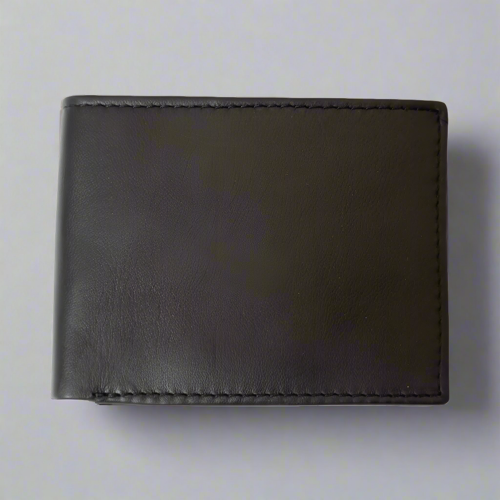 BOL Men's RFID Blocking Leather Wallet - Slim Trifold Design with Flip-Up ID Window - Perfect for Travel, Business & Everyday Use