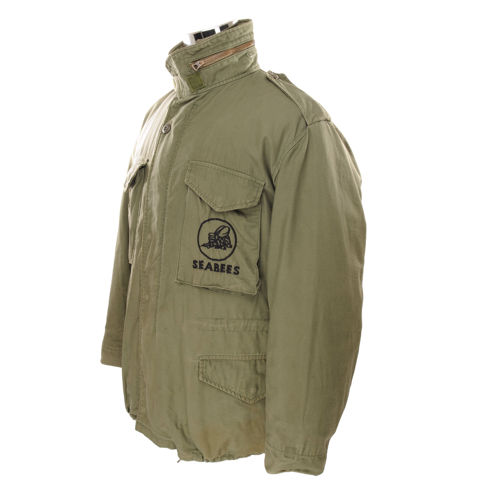 Vintage US Navy Seabees M65 Field Jacket - Medium Regular Size, Authentic 1965-1978 Military Surplus | Outdoor Adventure, Camping & Vintage Fashion