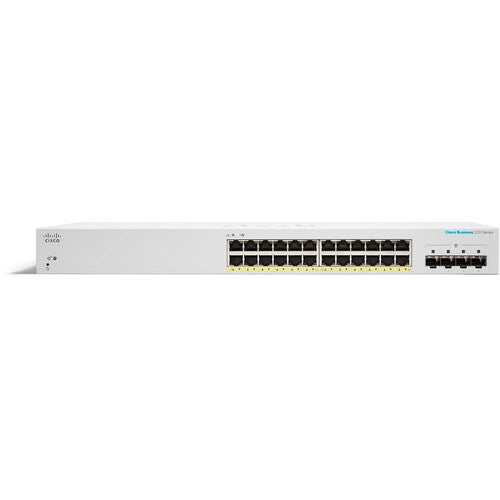 Cisco CBS220 24-Port Gigabit PoE+ Managed Network Switch with 4G SFP | Business & Office Network Solution for High-Speed Data Transfer
