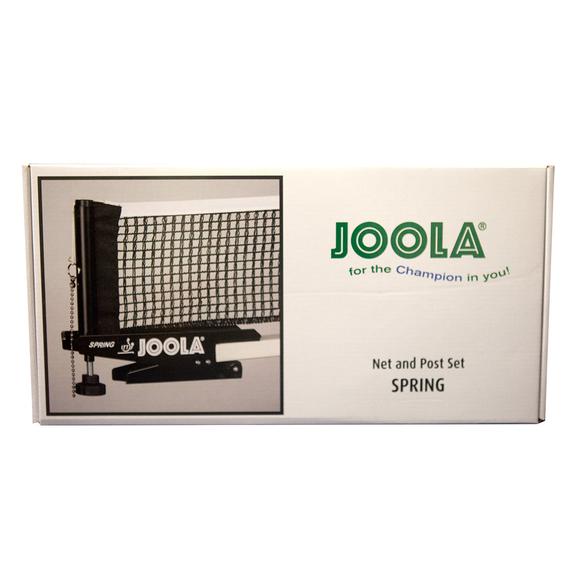 JOOLA Spring Table Tennis Net and Post Set - Professional Ping Pong Net for Indoor & Outdoor Play - Perfect for Home, Office, or Backyard Games