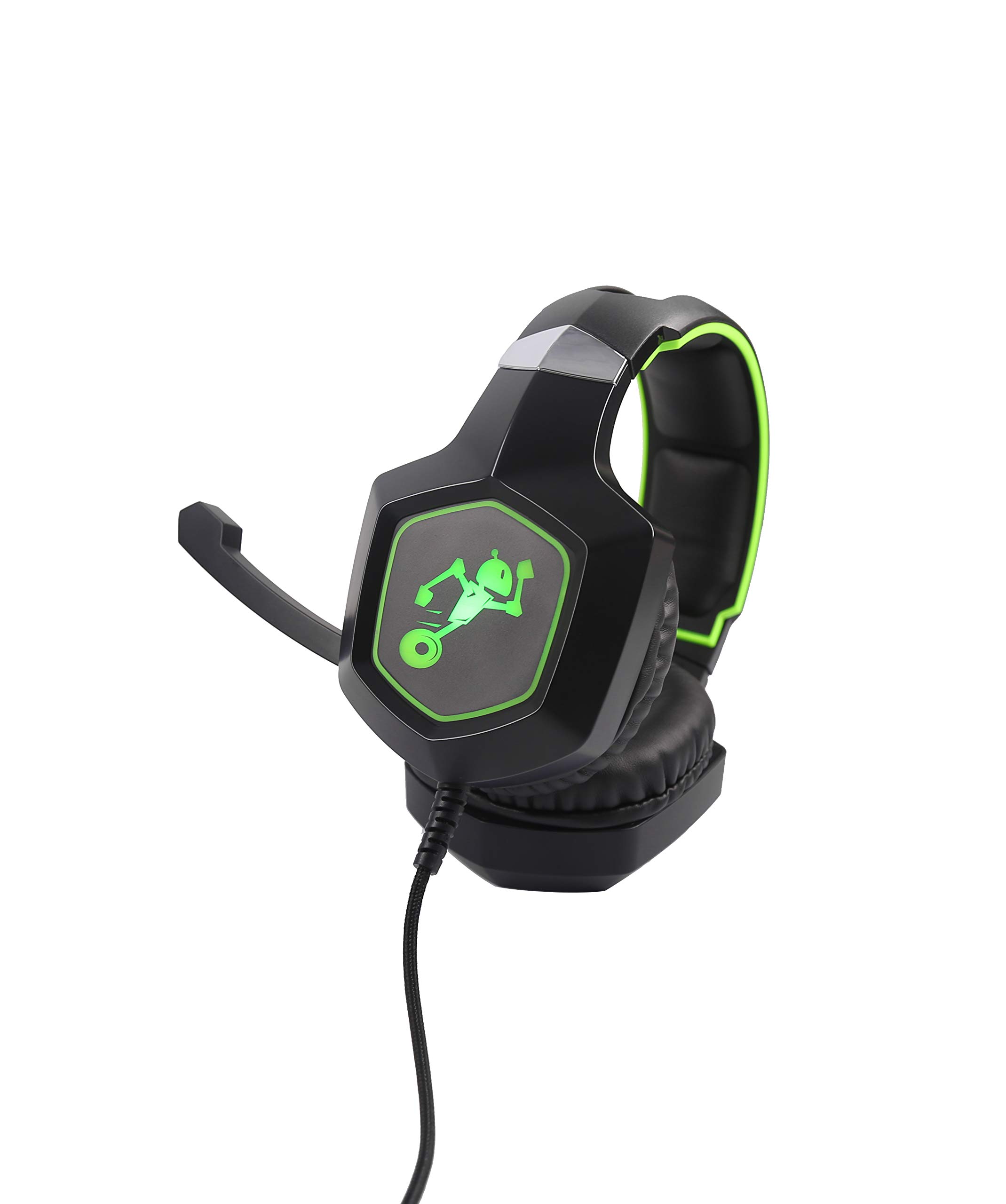 TekNmotion Yapster 3 Wired Gaming Headset with 7.1 Surround Sound & Noise Cancellation for Xbox One - Green | Perfect for Competitive Gaming & Immersive Audio Experience