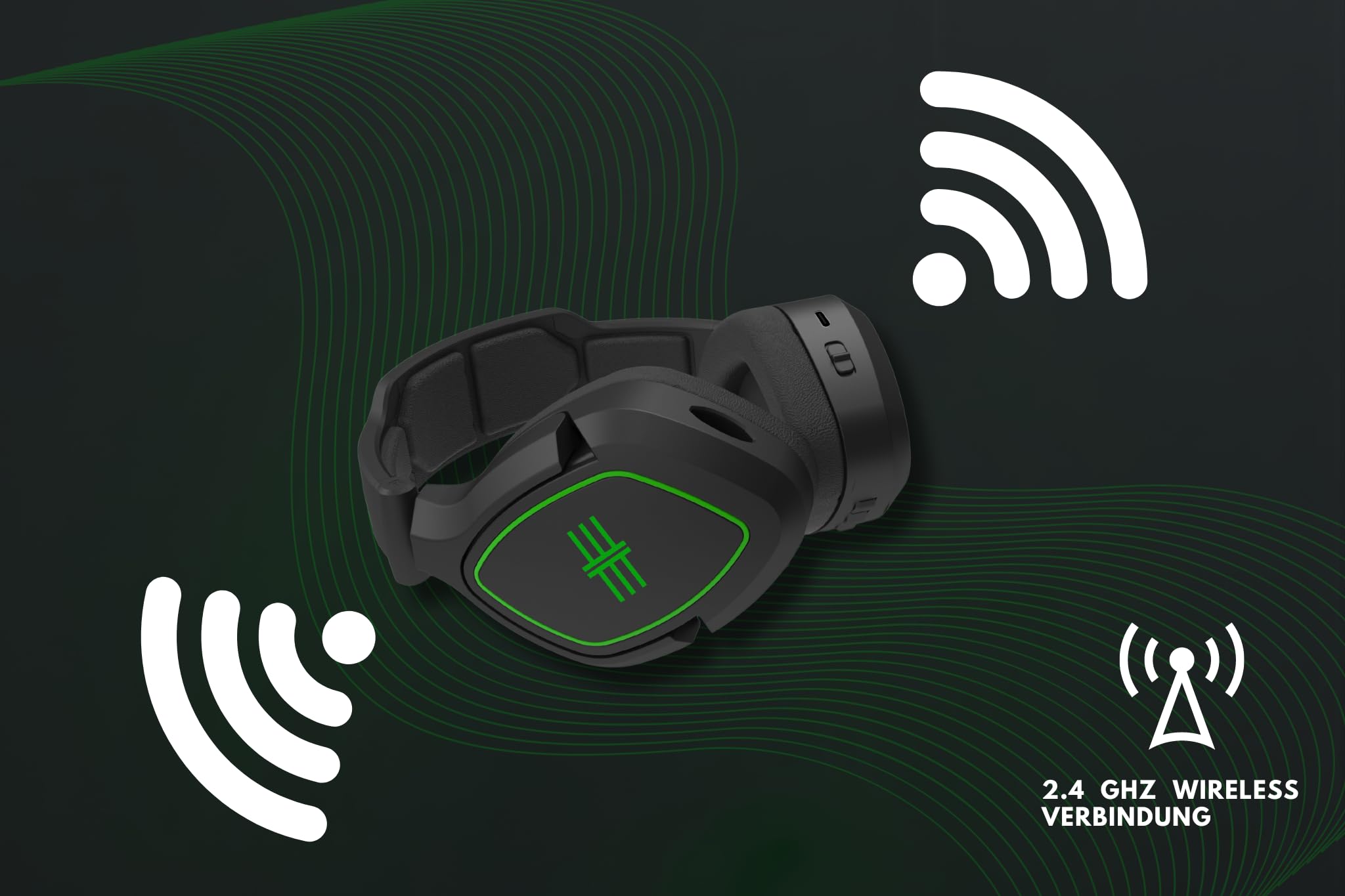 Reem Eagle Wireless Gaming Headset - USB-C 7.1 Virtual Surround Sound Headphones with 2.4GHz Wireless, Active Noise Cancelling - Compatible with PS5, PS4, Nintendo Switch, PC & Mobile - Includes Carry Case (White) - Perfect for Competitive Gaming, Streaming & Online Meetings