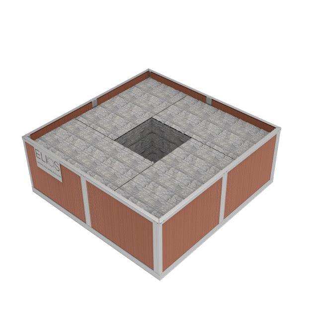 Elios Basket 8 Panel Post for Elios Arbora P8 - Rock Filled Garden Planter | Perfect for Outdoor Patio, Balcony & Landscaping Decor