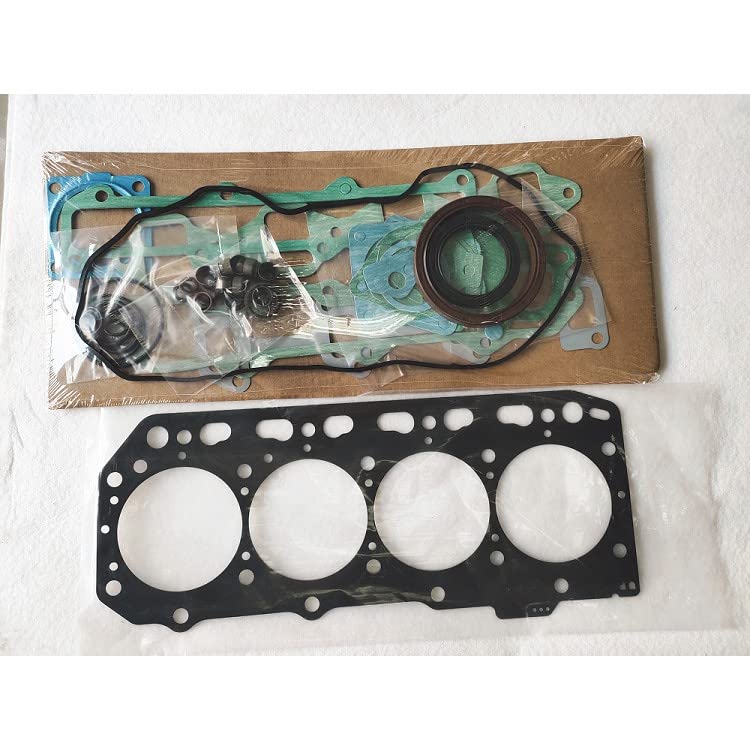 Komatsu Excavator PC50FR-2 PC50UU-2 PC40MR-1 PC58SF-1 Engine Overhaul Gasket Kit - Compatible with Yanmar 4TNE88 & Komatsu 4D88E Engines - Includes Cylinder Head Gasket for Construction Equipment Repair & Maintenance